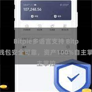 Bitpie多语言支持 Bitpie钱包安全可靠，资产100%自主掌控