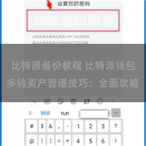 比特派备份教程 比特派钱包多链资产管理技巧：全面攻略