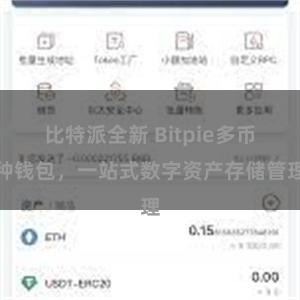 比特派全新 Bitpie多币种钱包，一站式数字资产存储管理