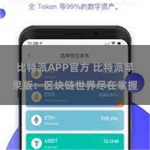 比特派APP官方 比特派苹果版：区块链世界尽在掌握