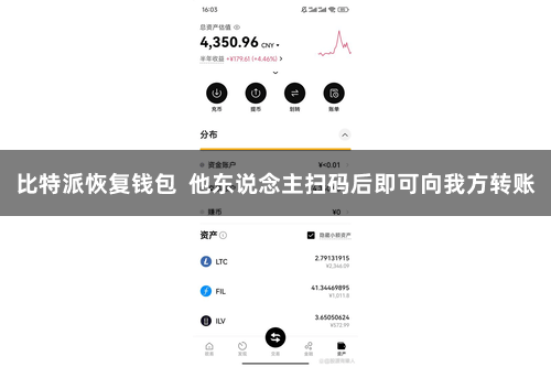 比特派恢复钱包  他东说念主扫码后即可向我方转账